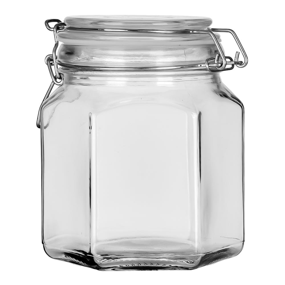 Frasco de vidrio hermético con tapa 800 ml A2571A Home Sweet Home