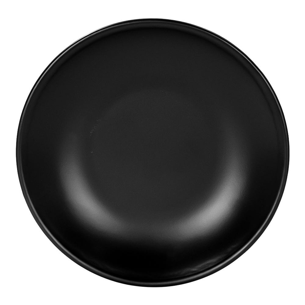 Vajilla de cerámica de 16 piezas Negro Matte Alleanza