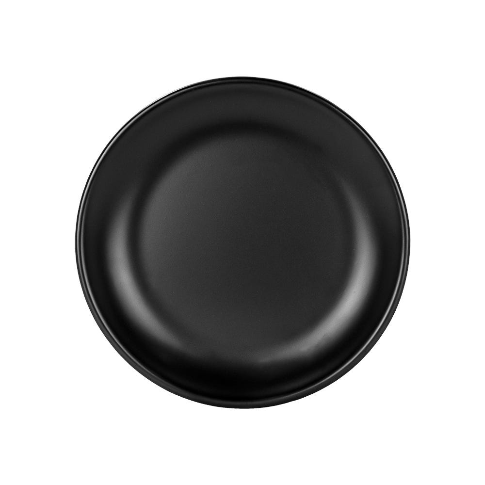 Vajilla de cerámica de 16 piezas Negro Matte Alleanza