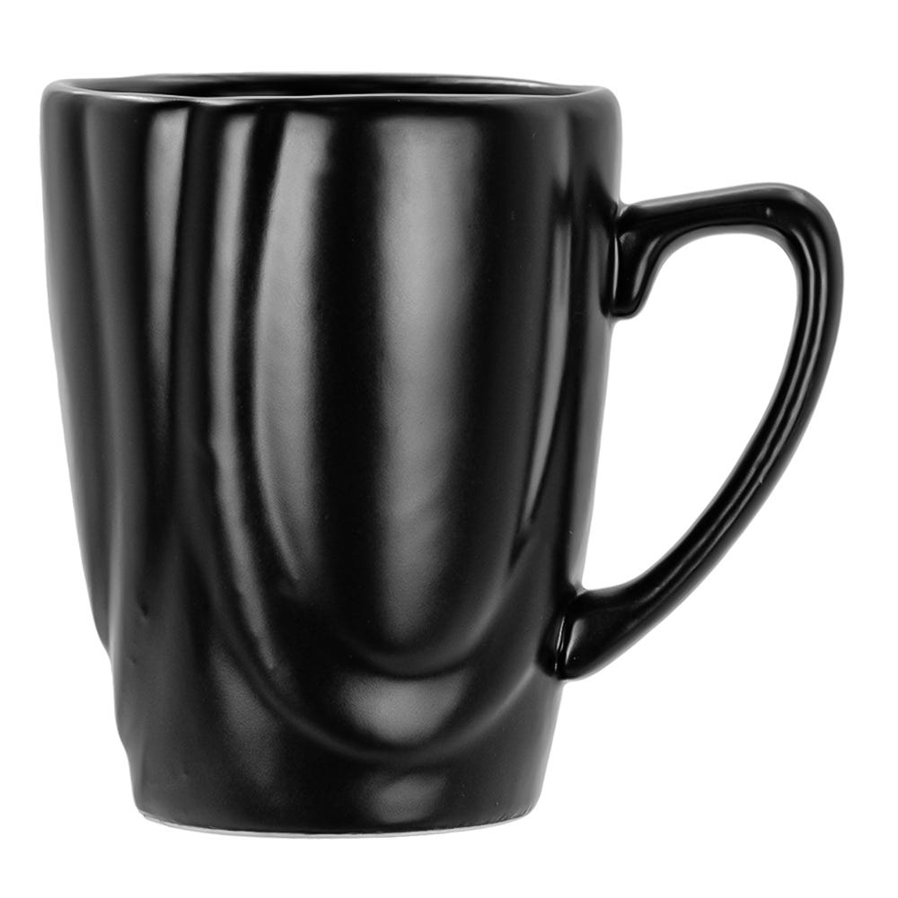 Vajilla de cerámica de 16 piezas Negro Matte Alleanza