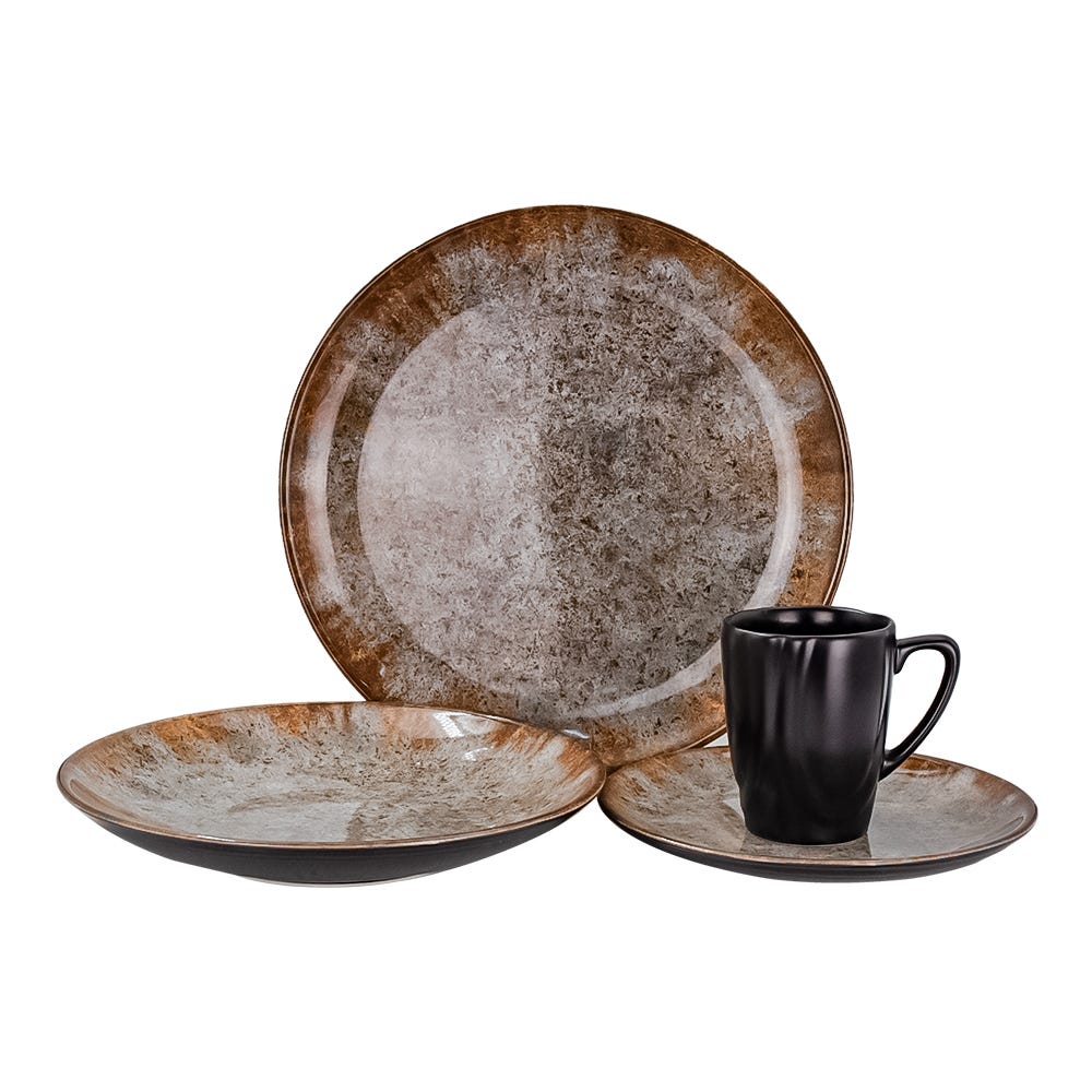 Vajilla de cerámica de 16 piezas Nova Dheli Alleanza