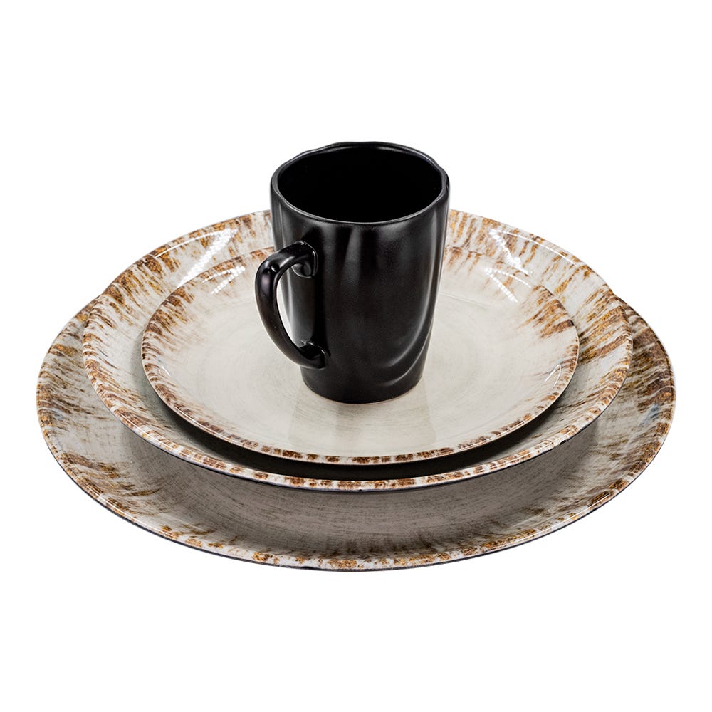 Vajilla de cerámica de 16 piezas Seycheles Alleanza