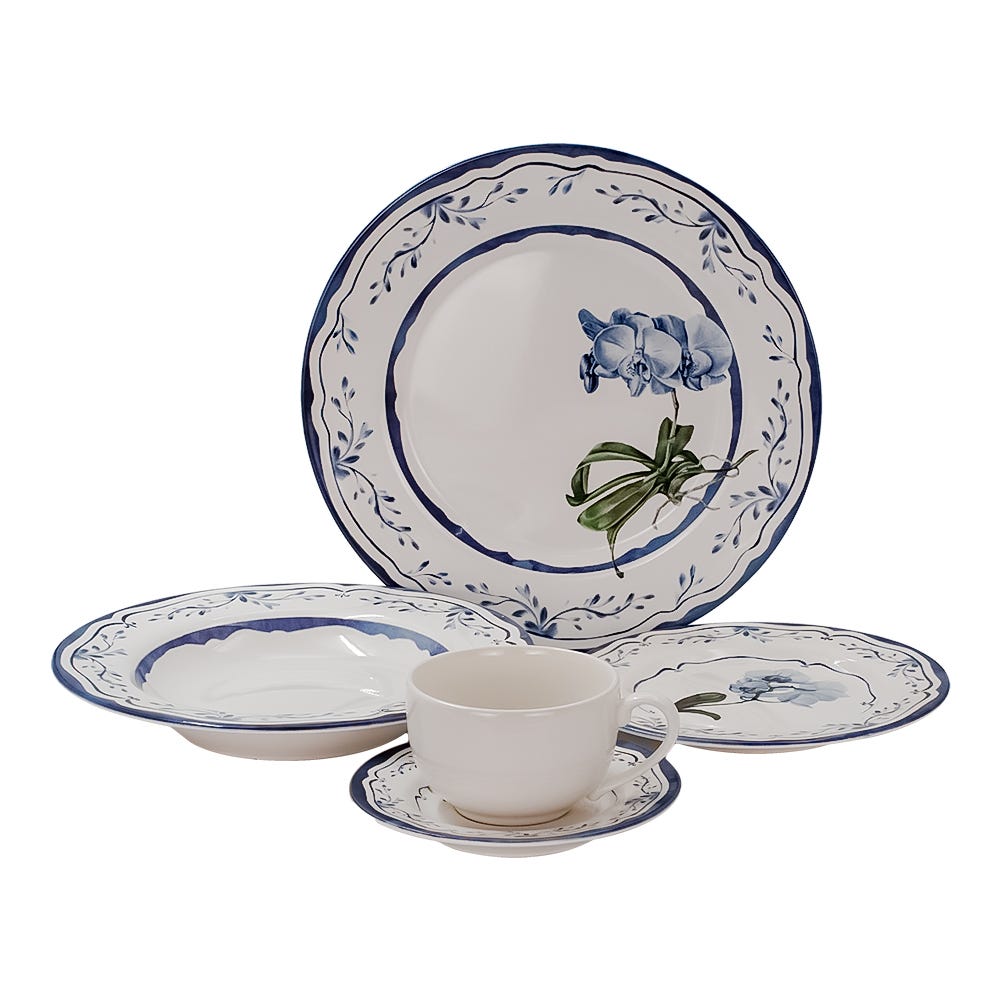 Vajilla de cerámica de 20 piezas Valencia Alleanza