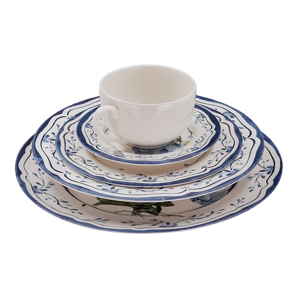 Vajilla de cerámica de 20 piezas Valencia Alleanza