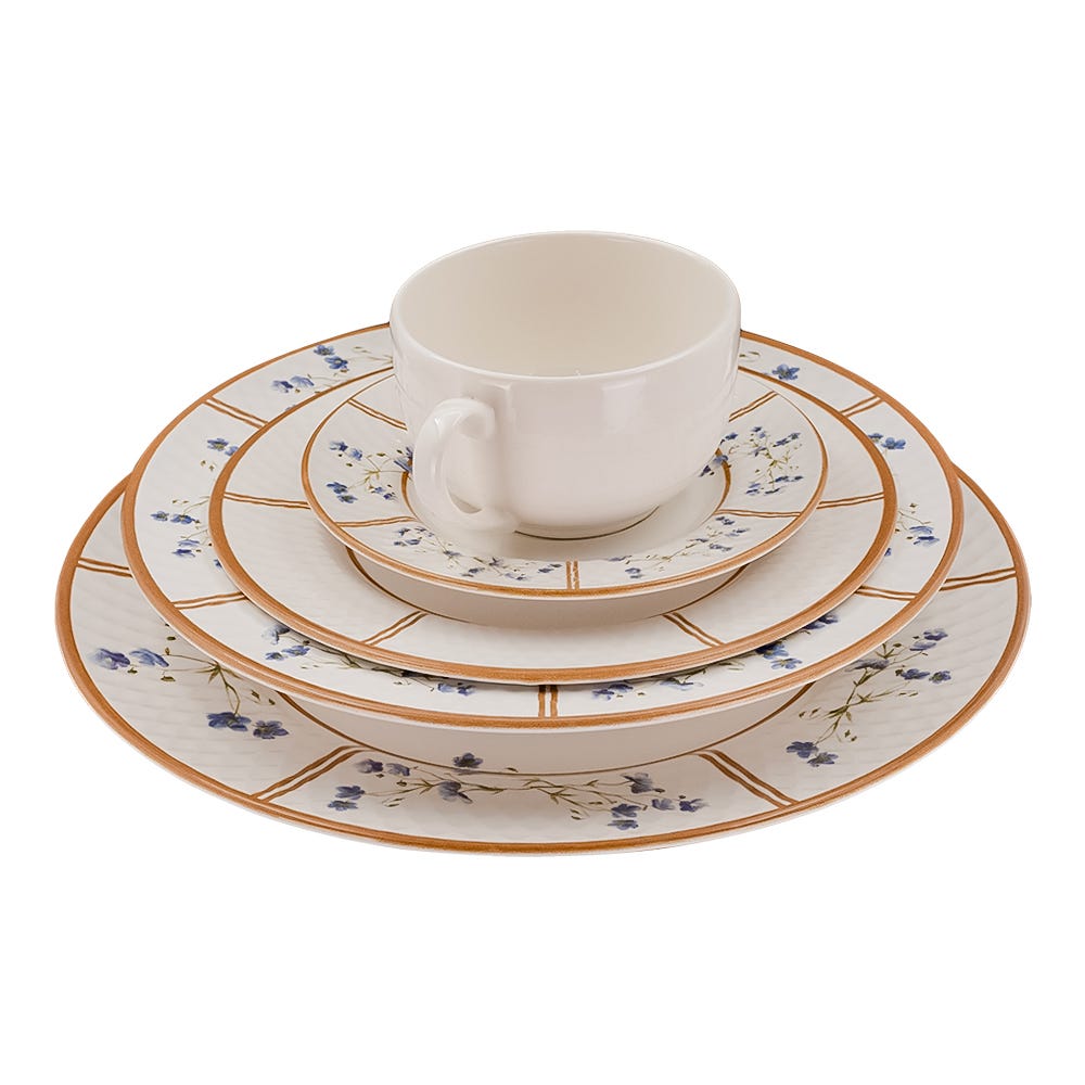 Vajilla de cerámica de 20 piezas Heritage Alleanza