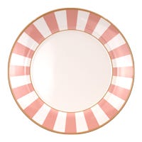 Plato base de cerámica de 33.8 cm Stripe Rosa Alleanza