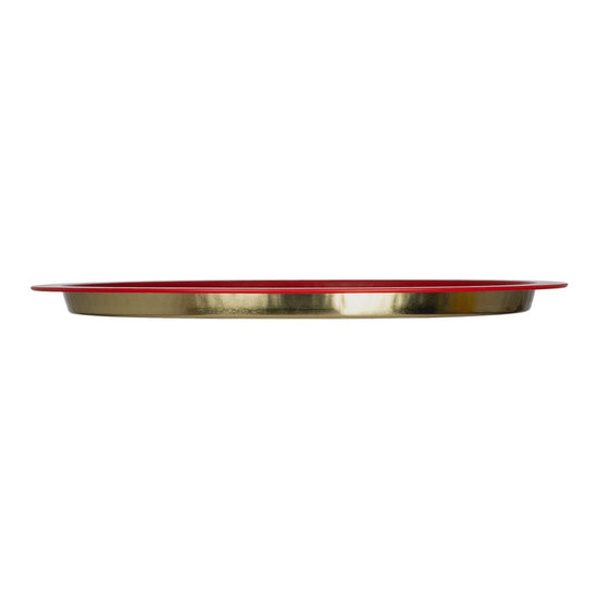 Bandeja de metal redonda navideña 31.9 cm varios diseños XM4872 Home Sweet Home – vista 3