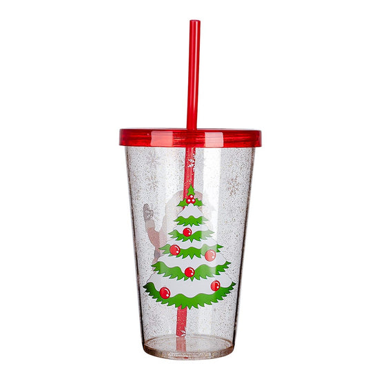Vaso con popote y tapa decorado navideño 620 ml varios diseños XK0013 Home Sweet Home – vista 8