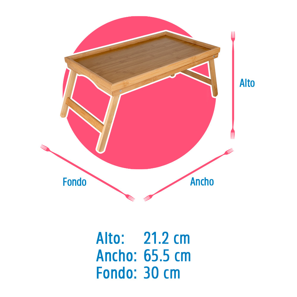 Charola de bambú para desayuno UH10864 Home Sweet Home