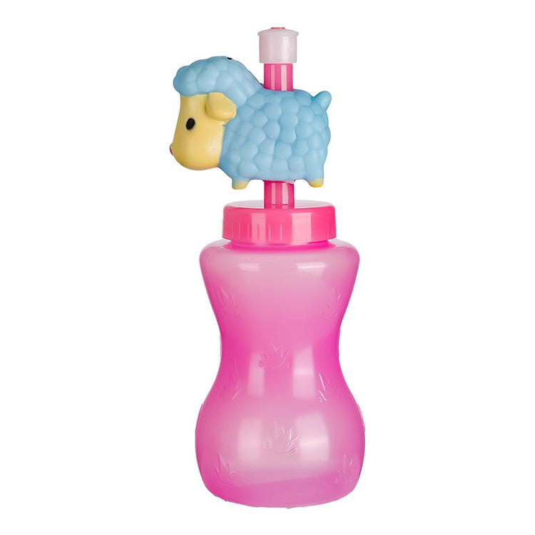 Botella con popote de animalitos para niño KD0000032 Home Sweet Home