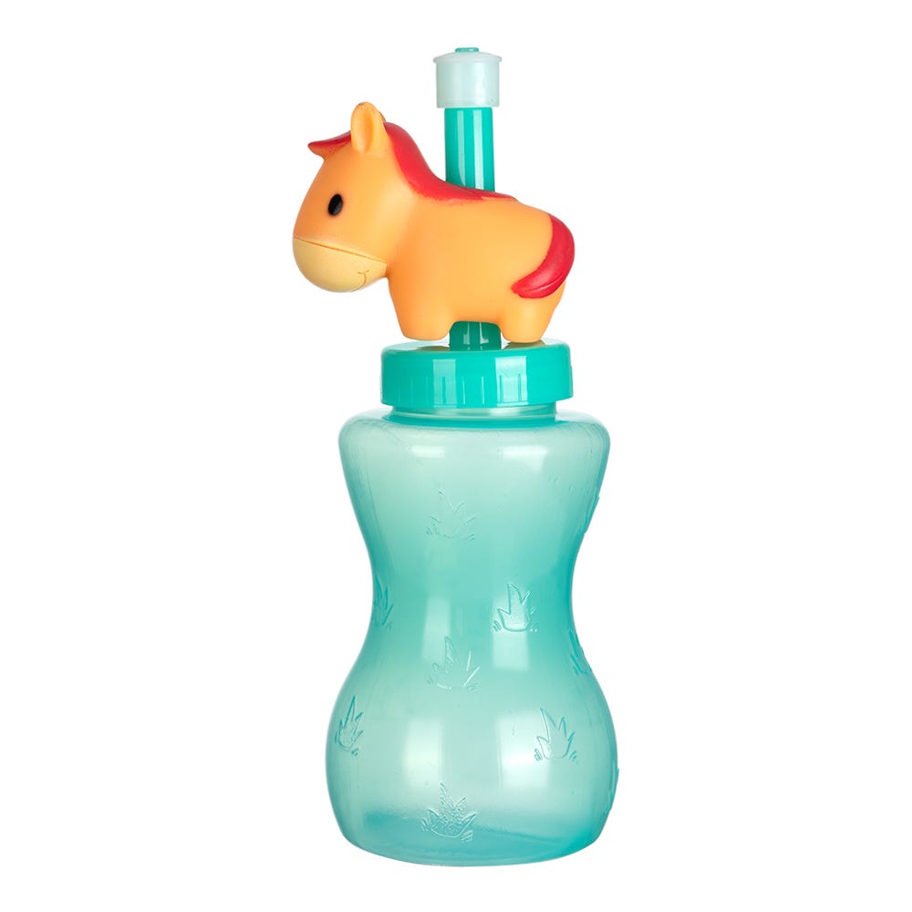 Botella con popote de animalitos para niño KD0000032 Home Sweet Home