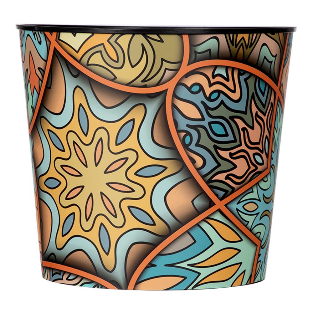 Maceta de plástico estampada varios diseños OP2348 Home Sweet Home