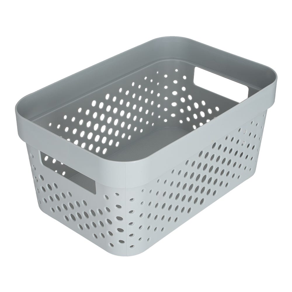 Canasta de plástico con tapa para almacenamiento US3309 Home Sweet Home