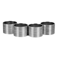 Juego de 4 anillos para servilletas de aluminio UNIALS4 Home Sweet Home