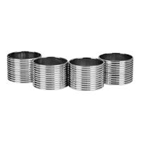 Juego de 4 anillos para servilletas de aluminio UNIALS4 Home Sweet Home
