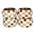 Juego de 4 anillos para servilletas de resina y hierro UNIALS6 Home Sweet Home