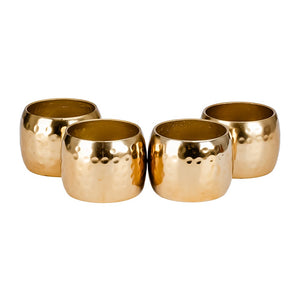 Juego de 4 anillos para servilletas de aluminio UNIALS7 Home Sweet Home