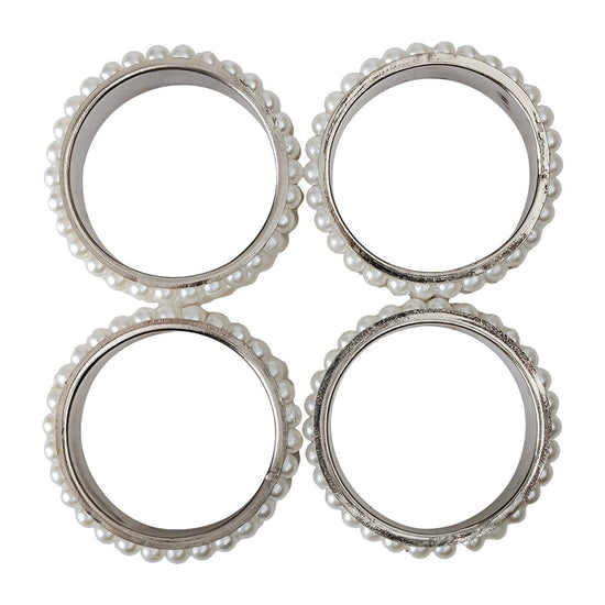Juego de 4 anillos para servilletas de aluminio UNIALS9 Home Sweet Home