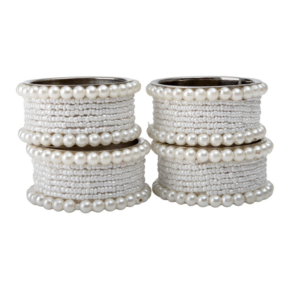Juego de 4 anillos para servilletas de aluminio UNIALS9 Home Sweet Home