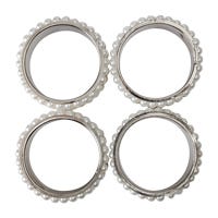 Juego de 4 anillos para servilletas de aluminio UNIALS9 Home Sweet Home