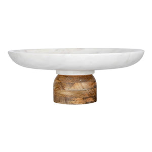 Base para pastel de mármol con madera UNIALS33 Home Sweet Home