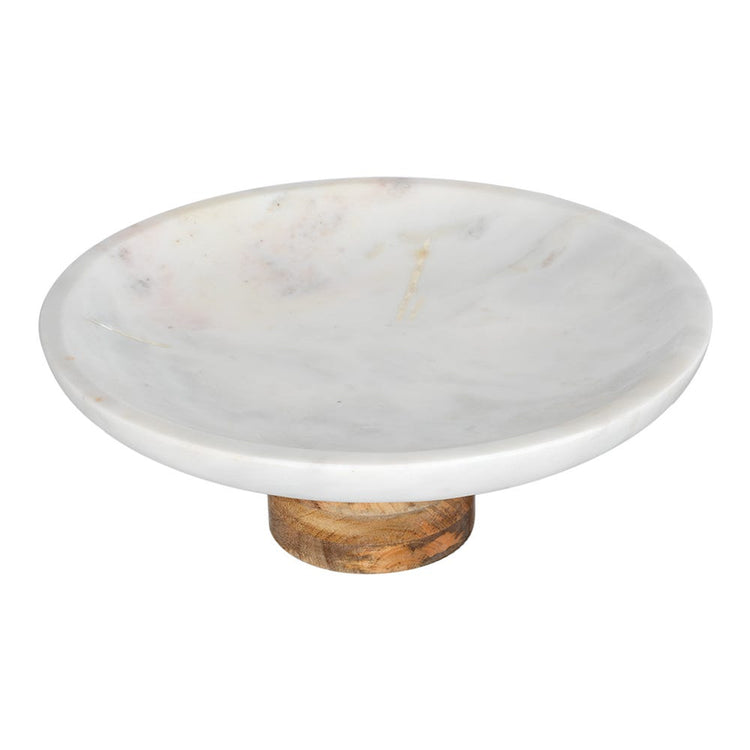 Base para pastel de mármol con madera UNIALS33 Home Sweet Home