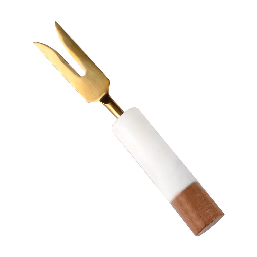 Juego de tabla de mármol con madera y 2 utensilios para servir AD24-3006B Home Sweet Home