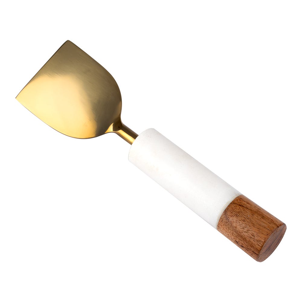 Juego de tabla de mármol con madera y 2 utensilios para servir AD24-3006B Home Sweet Home