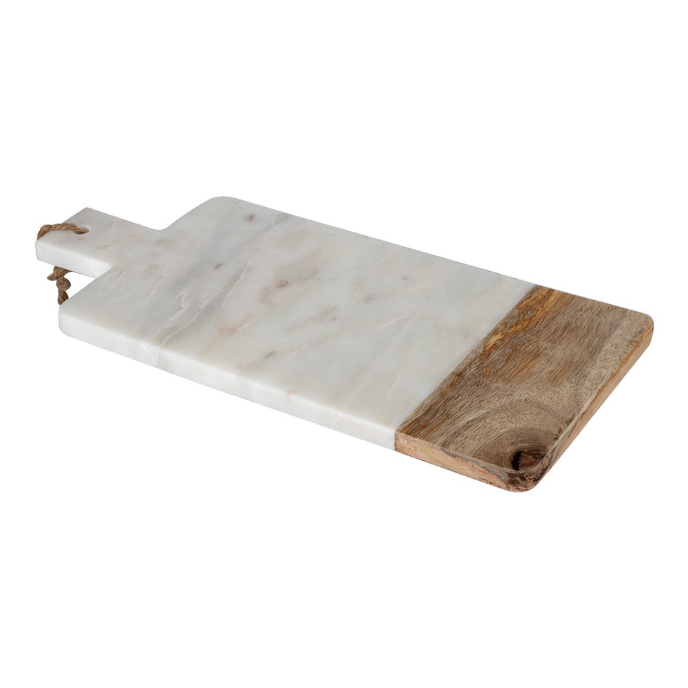 Tabla para quesos de mármol con madera AD24-3018 Home Sweet Home