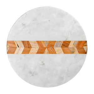Tabla para quesos de mármol con madera AD24-3017 Home Sweet Home