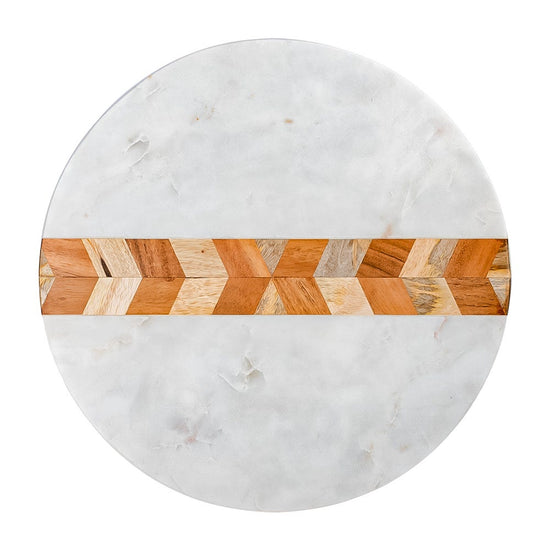 Tabla para quesos de mármol con madera AD24-3017 Home Sweet Home