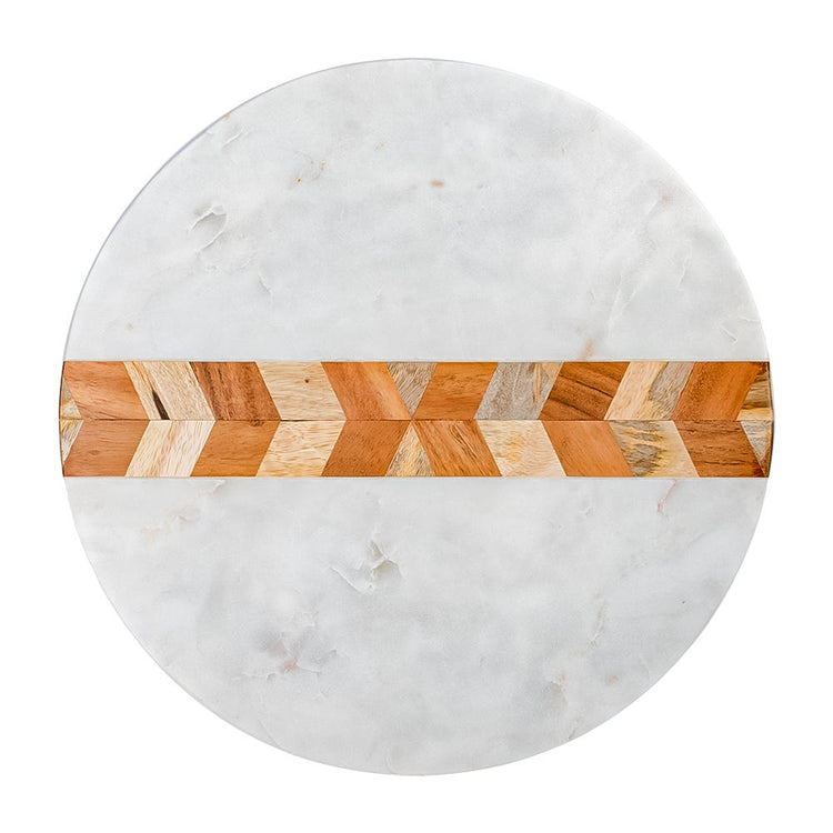 Tabla para quesos de mármol con madera AD24-3017 Home Sweet Home