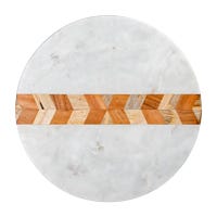 Tabla para quesos de mármol con madera AD24-3017 Home Sweet Home
