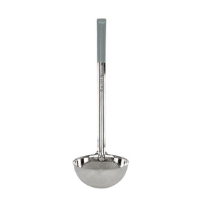 Cucharón de acero inoxidable con mango gris 12 oz