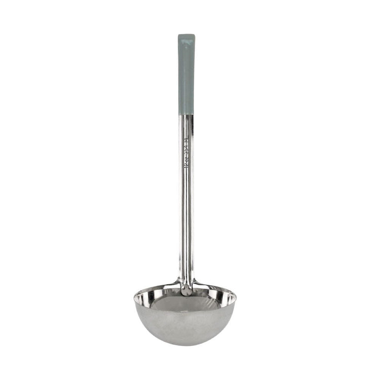 Cucharón de acero inoxidable con mango gris 12 oz CP-I T 12 GR Qualité Premium