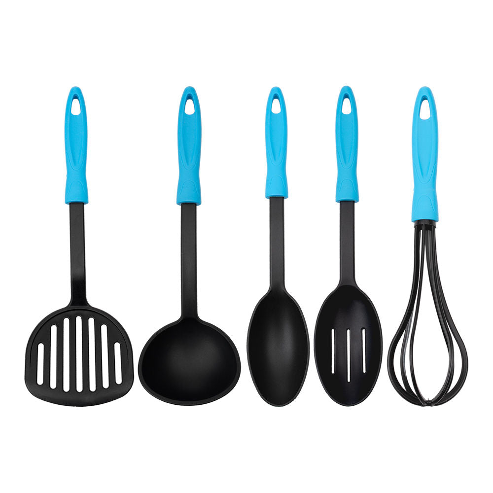Juego de 5 utensilios de cocina poliamida azul ATS2 Home Sweet Home