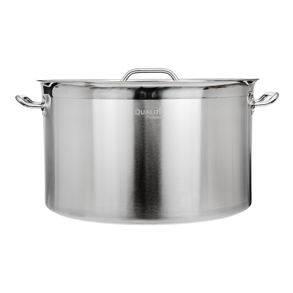 Olla baja con tapa de acero inoxidable 58 L AS066 Qualité Premium