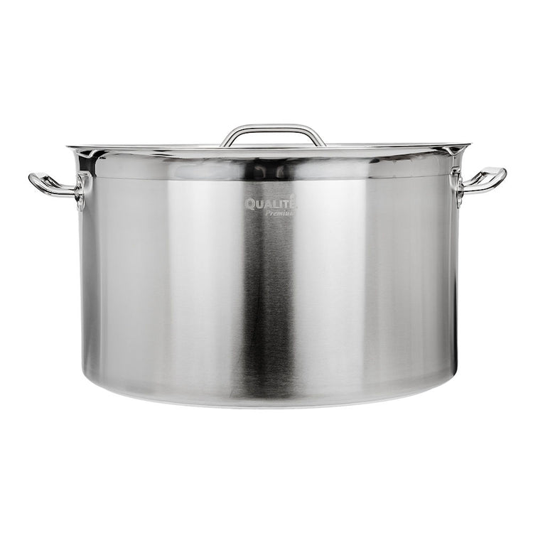 Olla baja con tapa de acero inoxidable 58 L AS066 Qualité Premium