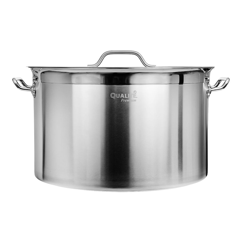 Olla baja con tapa de acero inoxidable 44 L AS068 Qualité Premium