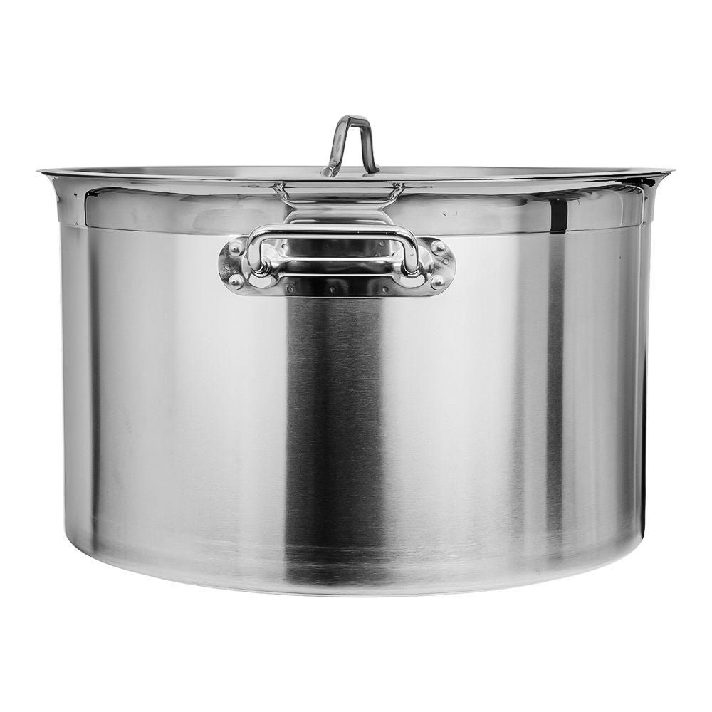 Olla baja con tapa de acero inoxidable 44 L AS068 Qualité Premium