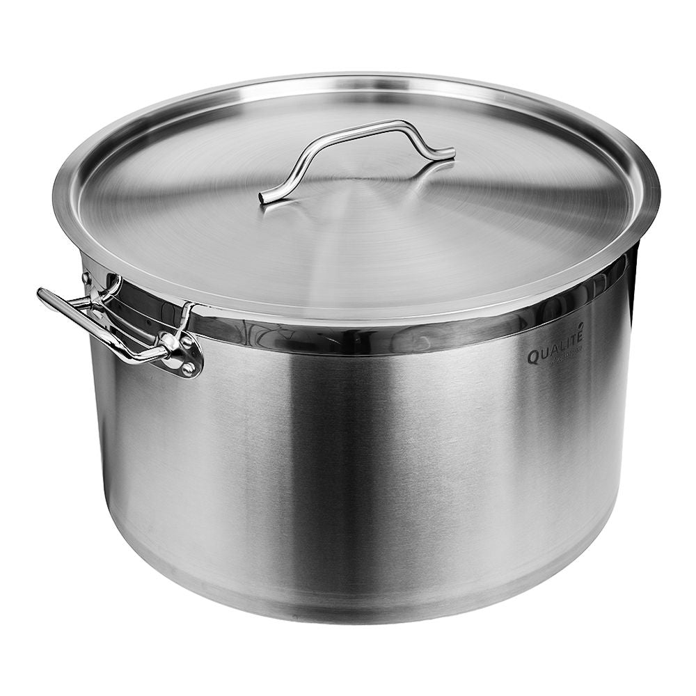 Olla baja con tapa de acero inoxidable 44 L AS068 Qualité Premium