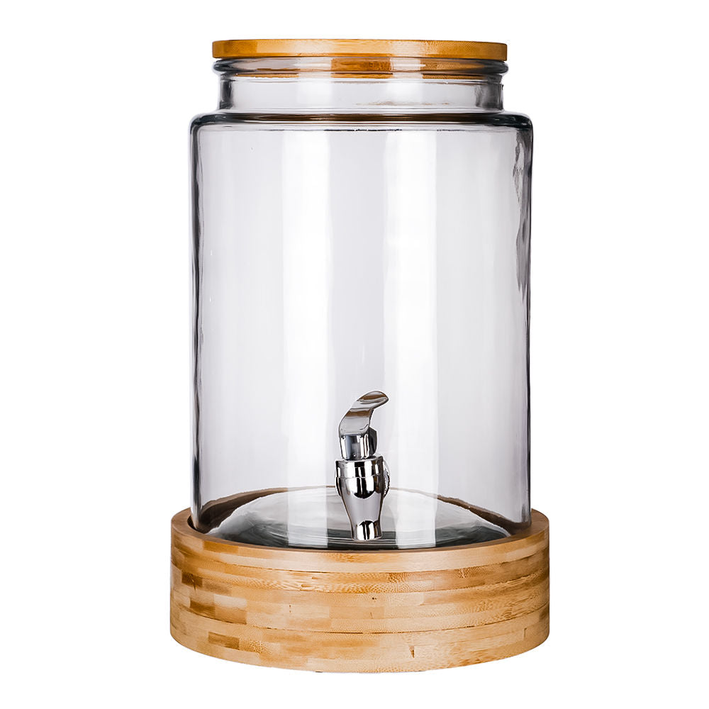 Despachador de agua de vidrio con base de bambú 6 litros A25187 Home Sweet Home
