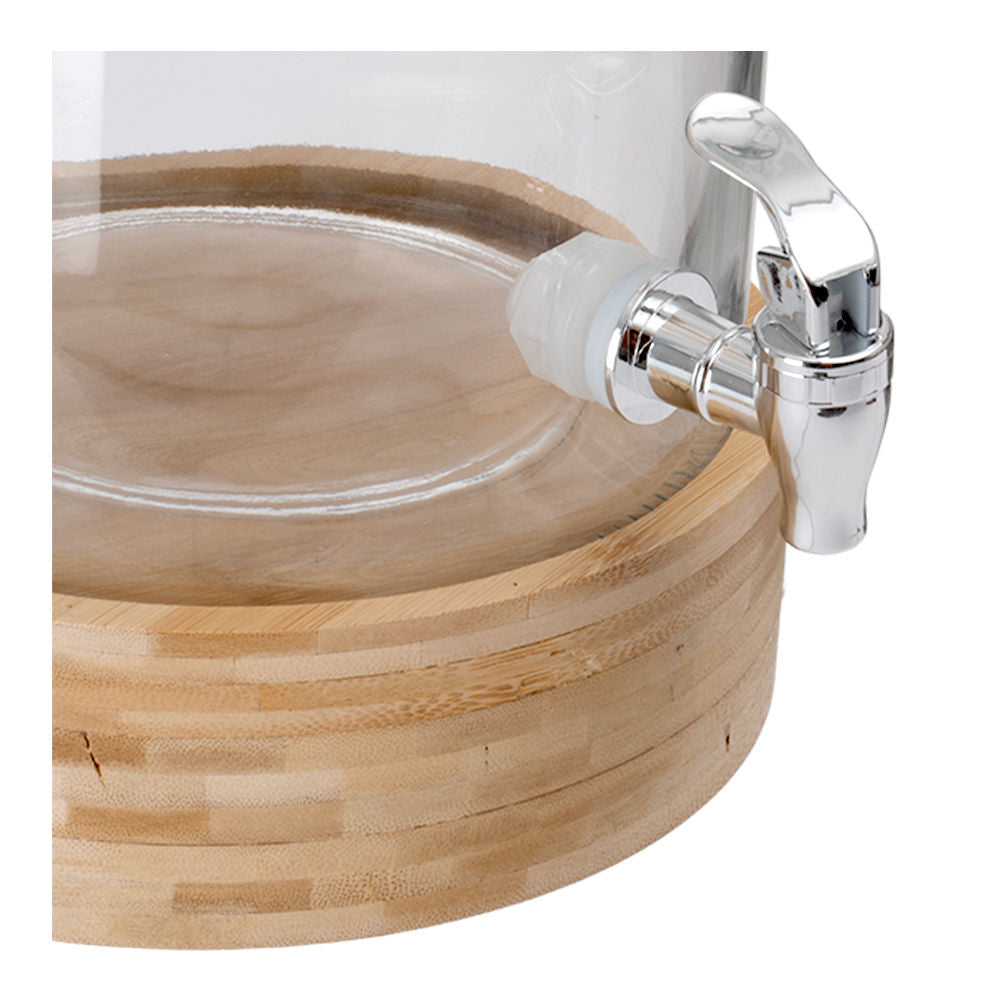 Despachador de agua de vidrio con base de bambú 6 litros A25187 Home Sweet Home
