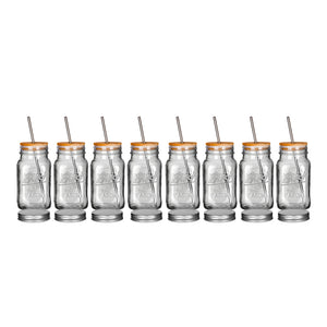 Juego de 8 tarros de vidrio con aditamentos ATA0529 Home Sweet Home