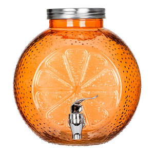 Dispensador de agua de vidrio 5 litros Naranja ATA5O Home Sweet Home