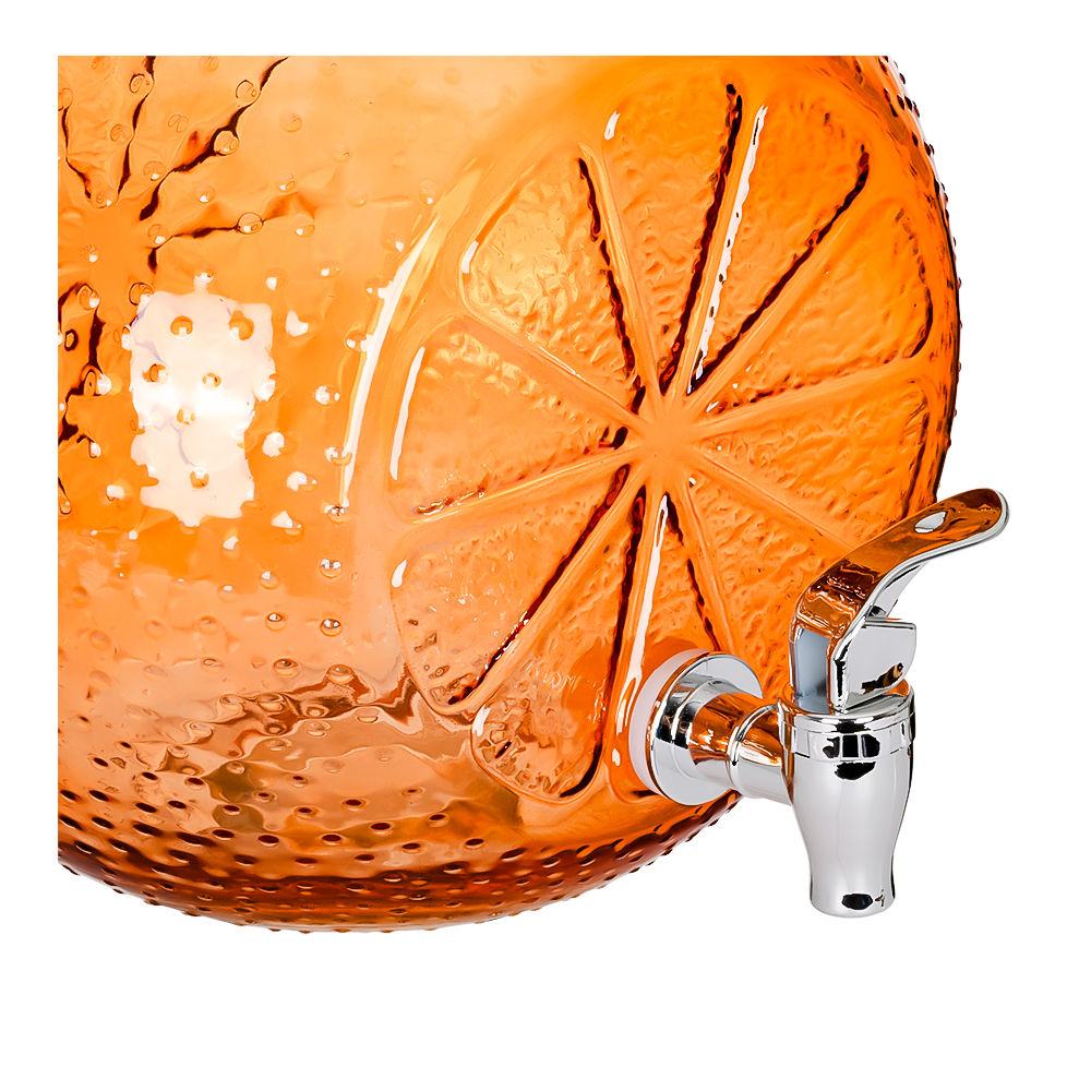 Dispensador de agua de vidrio 5 litros Naranja ATA5O Home Sweet Home