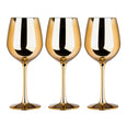 Juego de 3 copas de vidrio para vino 300 ml varios colores ATD3151 Home Sweet Home