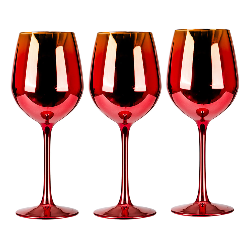 Juego de 3 copas de vidrio para vino 300 ml ATD3151 Home Sweet Home