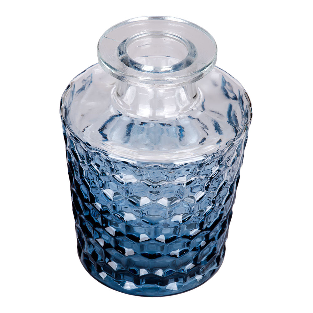 Juego de 10 jarrones mediterráneos de vidrio azul AJO2521 Home Sweet Home