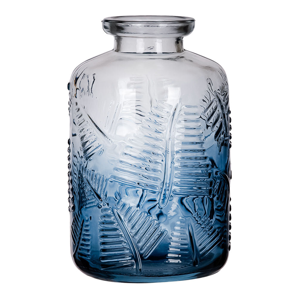 Juego de 12 jarrones mediterráneos de vidrio Azul AJO2529 Home Sweet Home